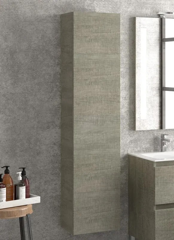 Colonna bagno altezza 160x35x27cm con 4 ripiani SC45 - KAMALU