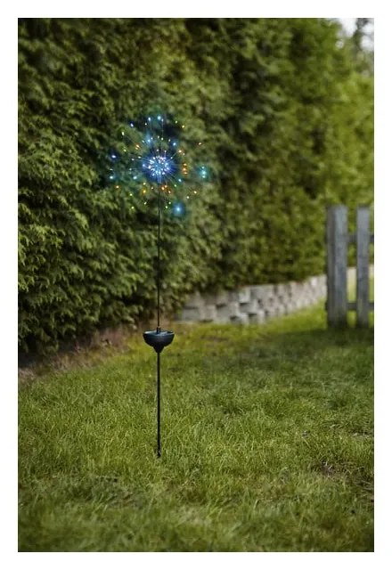 Apparecchio solare a LED per esterni con diodi colorati , altezza 100 cm Firework - Star Trading