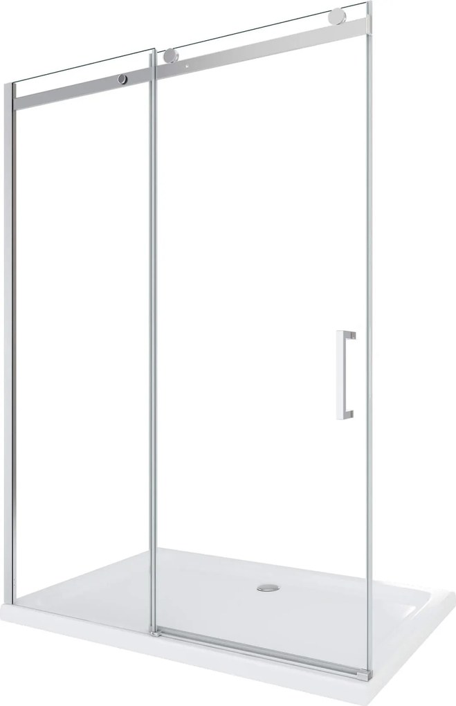 Porta Parete Doccia 120 cm 1 Anta Scorrevole in Cristallo Trasparente 8mm H190 Cristal...