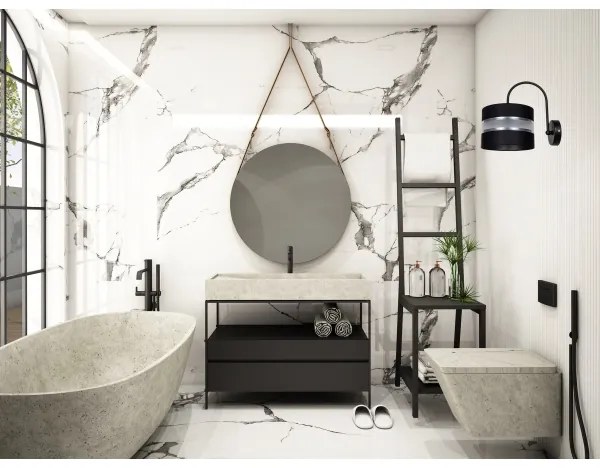 Applique CORAL 1xE27 / 60W / 230V nero