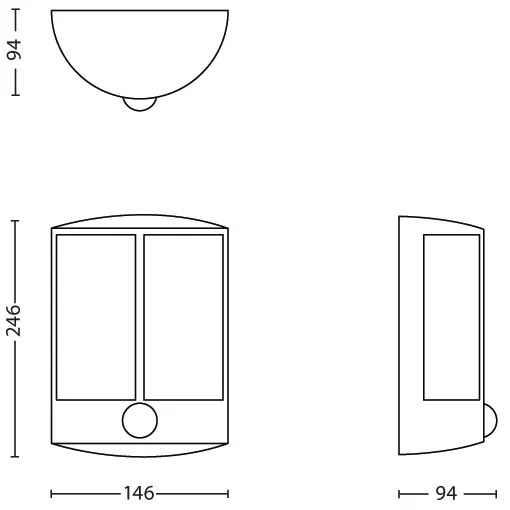 Philips 16465/93/16 - Lampada LED da esterno con sensore MYGARDEN STOCK LED/6W IP44