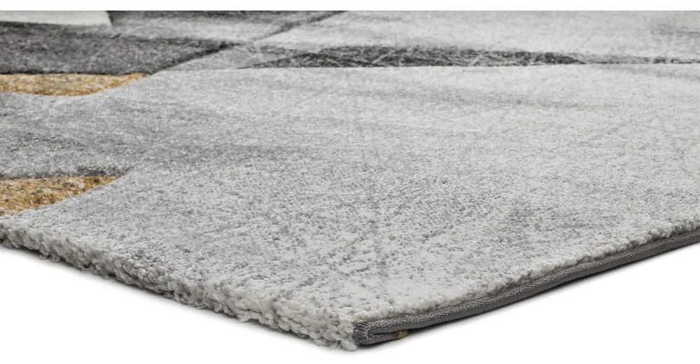 Tappeto grigio e giallo , 160 x 230 cm Bianca Grey - Universal
