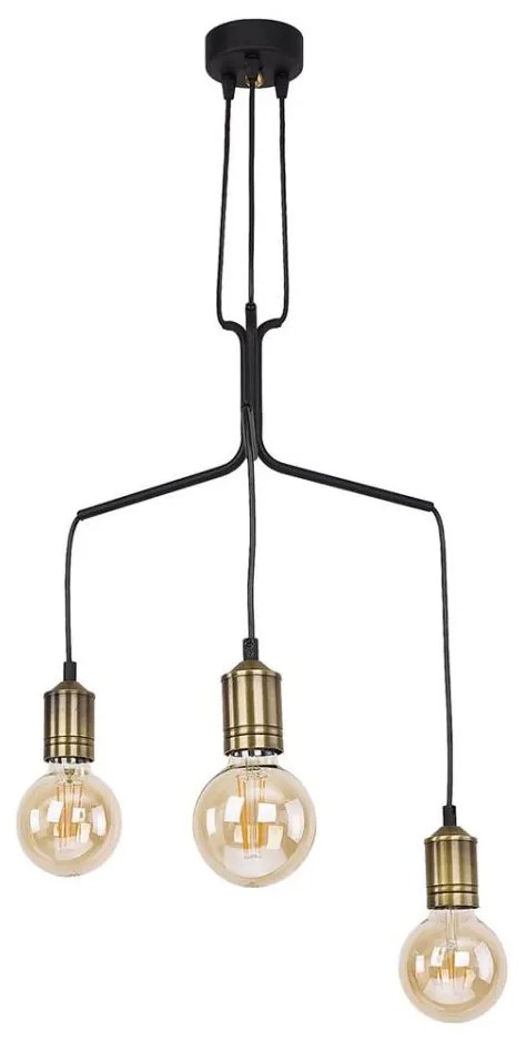 Jupiter 1705 - Lampadario a sospensione con filo BORNEO 3xE27/60W/230V