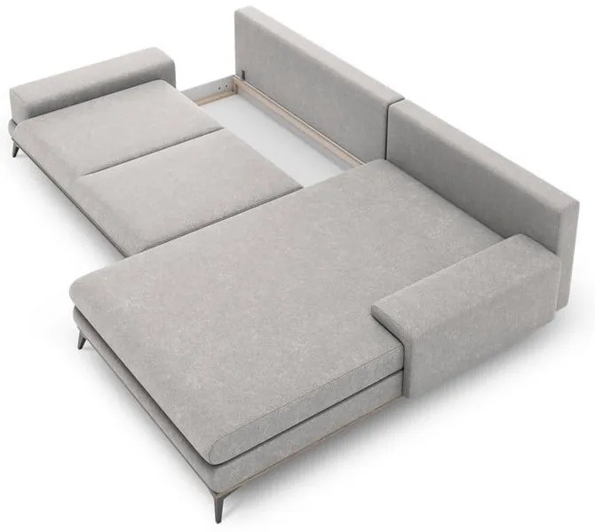 Divano letto angolare grigio chiaro, angolo destro Planet - Windsor &amp; Co Sofas