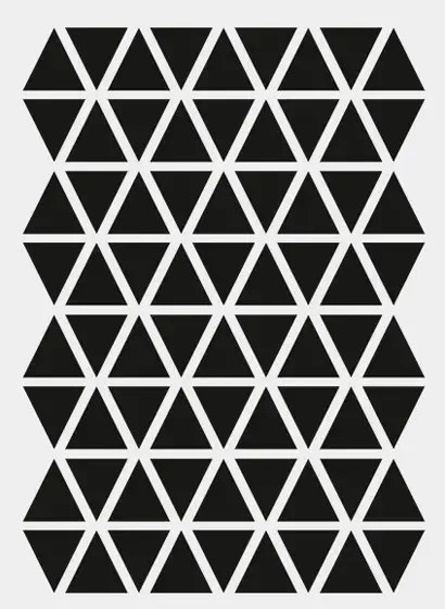 Ferm Living Adesivo murale Mini Triangle - schwarz