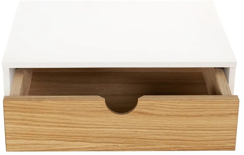 Comodino in rovere bianco/naturale Farsta - Woodman