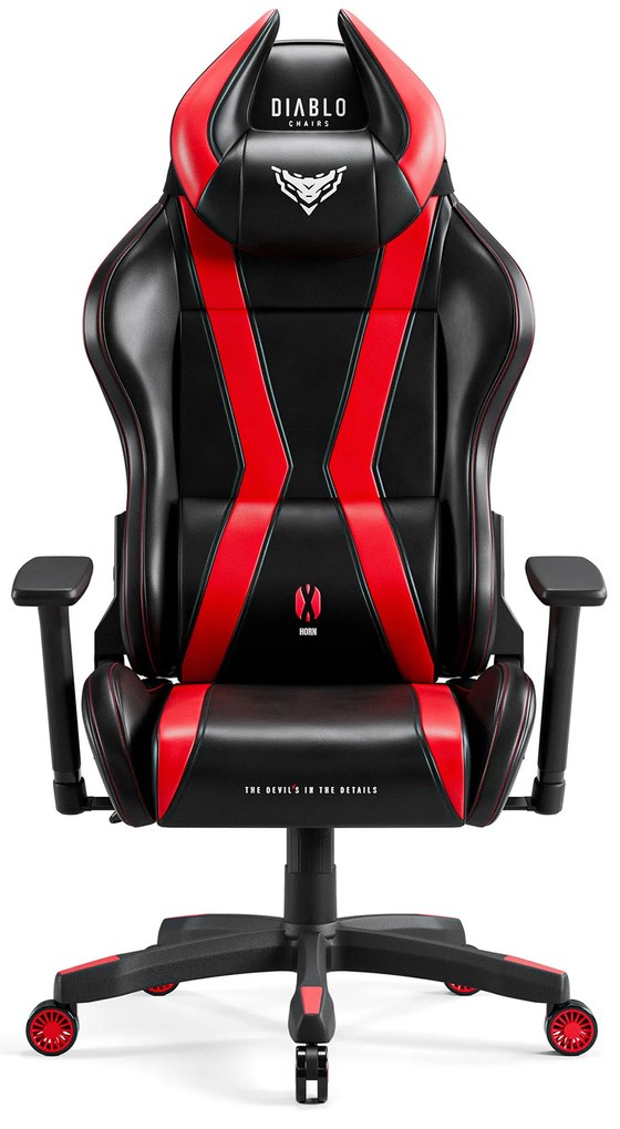 Sedia da gaming Diablo X-Horn 2.0 Normal Size, Nero-rosso