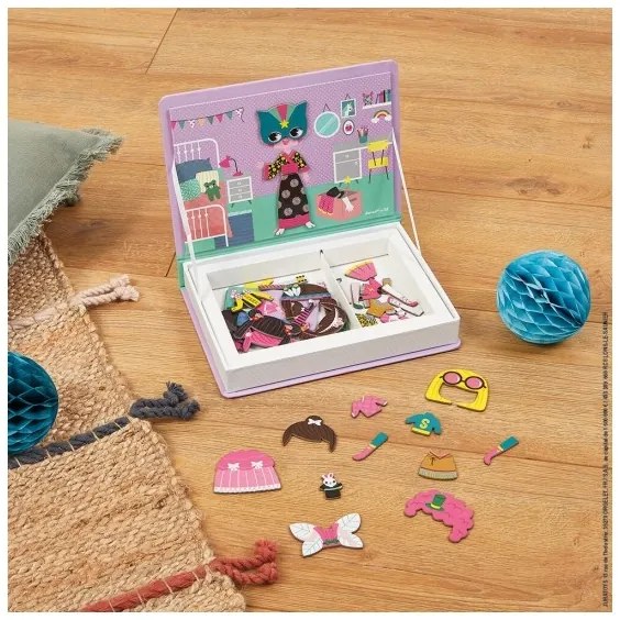 Janod - Set magnetico interattivo MAGNETIBOOK bambina