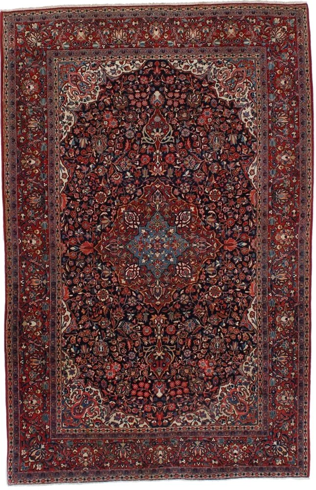 Kashan Tappeto 130 x 210 (Iran) Annodato A Mano