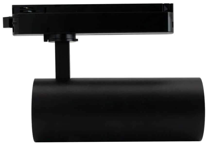 Faro LED 30W Monofase Nero, 38°/60°, 130lm/W, CRI92, no Flickering Colore Bianco Naturale 4.000K