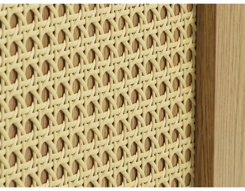 Cassettiera bassa effetto rovere colore naturale 140x80 cm Pensacola - Unique Furniture