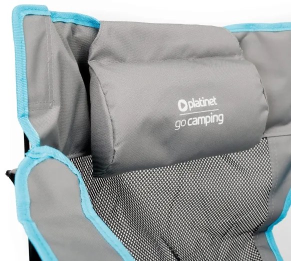 Tavolo da campeggio pieghevole + sedia grigio/blu