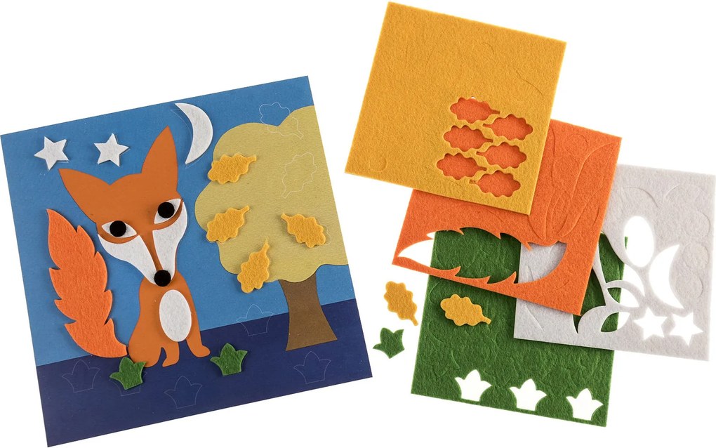 Collage di feltro - dalla natura