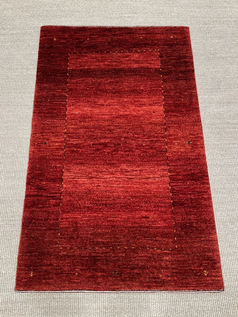Loribaft Tappeto 130x80 Rosso (Iran) Annodato A Mano