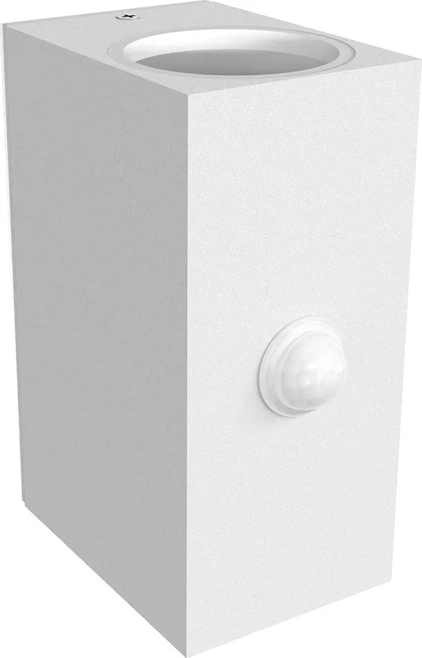 Applique GU10 con Sensore di Movimento IP65 Bidirezione - Bianca