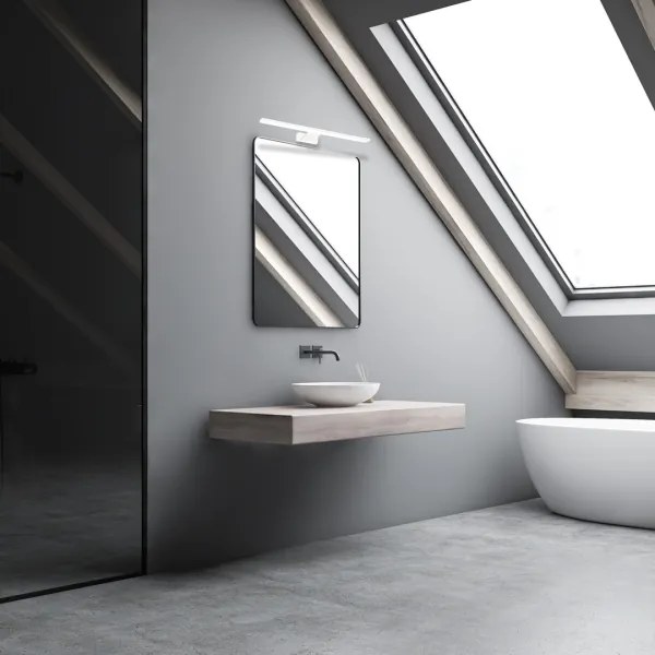 Applique da parete per bagno SHINE LED/7W/230V 40 cm IP44 bianco