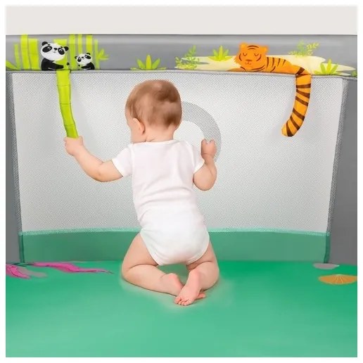 Lionelo - Recinto gioco MILLE PLUS Grigio/Verde