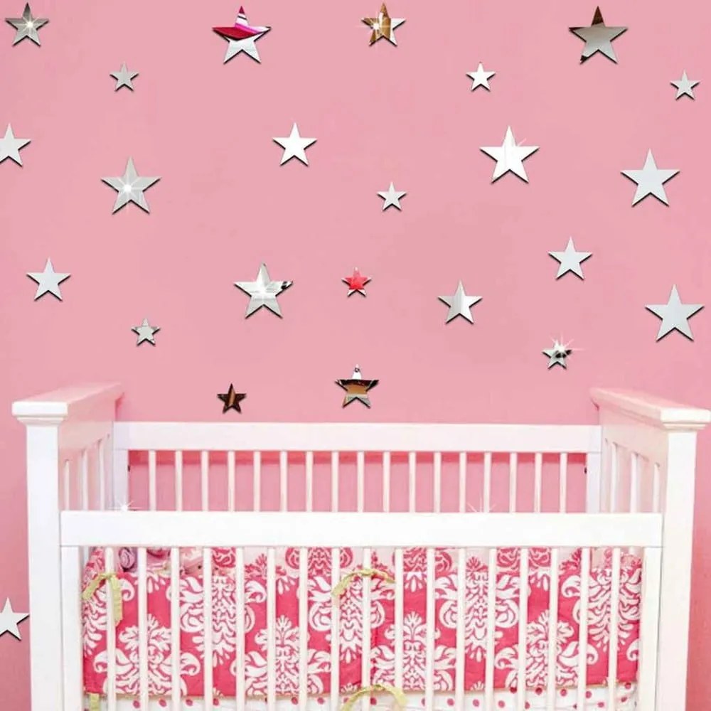 Set di 20 adesivi a specchio Stelle - Ambiance