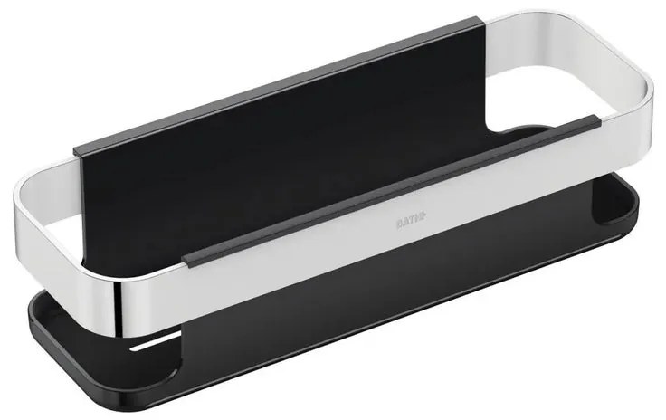 Mensola per bagno Nea L 10.6 cm cromo - nero