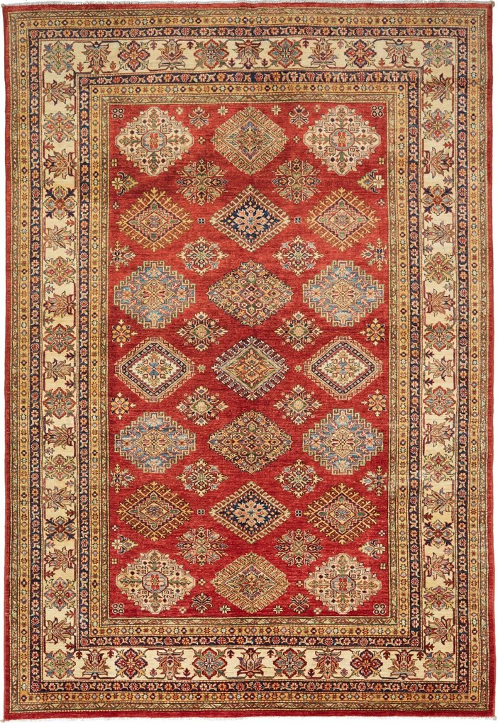 Kazak Tappeto orientale 200x300 Rosa (Pakistan) Annodato A Mano