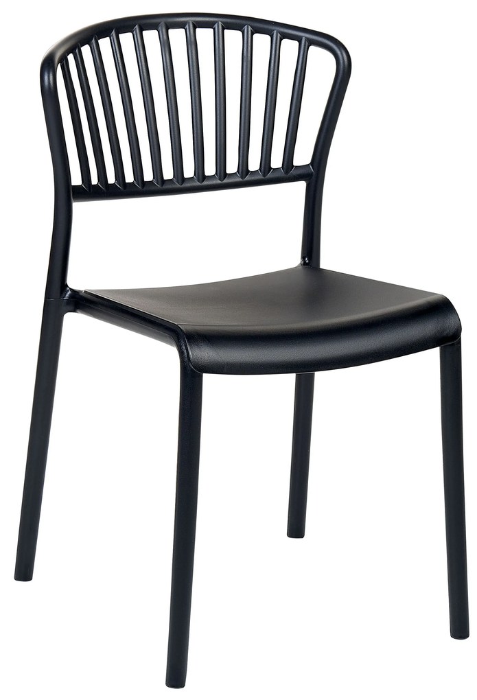 Set di 4 sedie da pranzo nero GELA Beliani