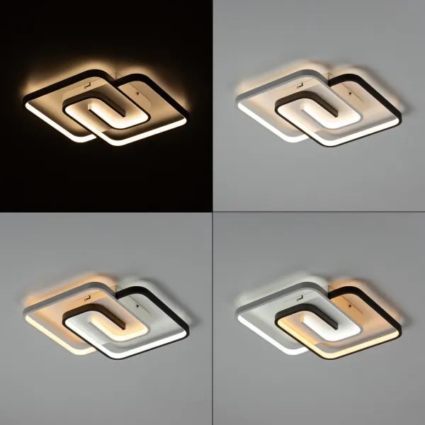 Brilagi - Plafoniera a LED dimmerabile VELO XL LED/98W/230V 61x61 cm + telecomando