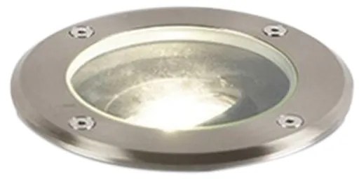 Faretto da terra esterno intelligente in acciaio inox incl. WiFi GU10 IP65 - Delux