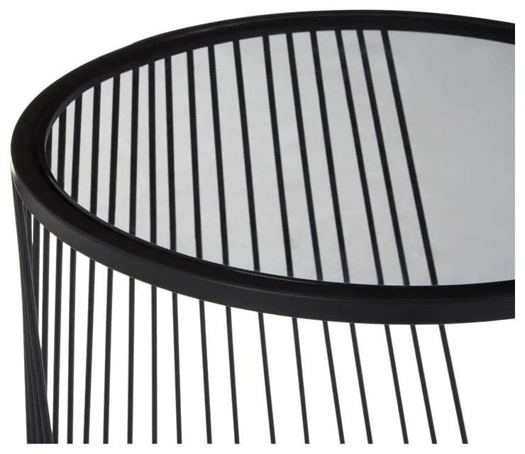 Tavolini da salotto rotondi con piano in vetro in set di 2 pezzi Trento - Premier Housewares