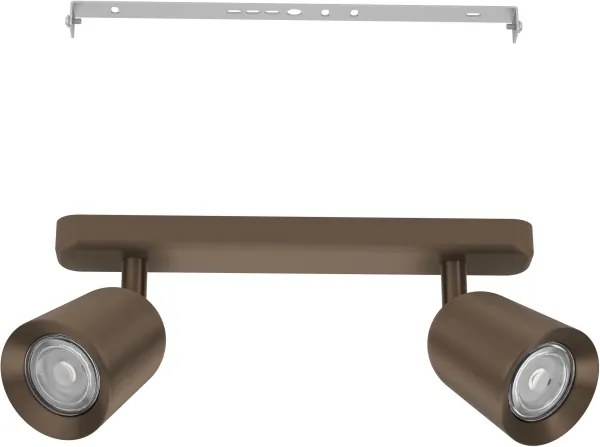 Eglo 901949 - Faretto CAMALDOLI 2xGU10/10W/230V bronzo