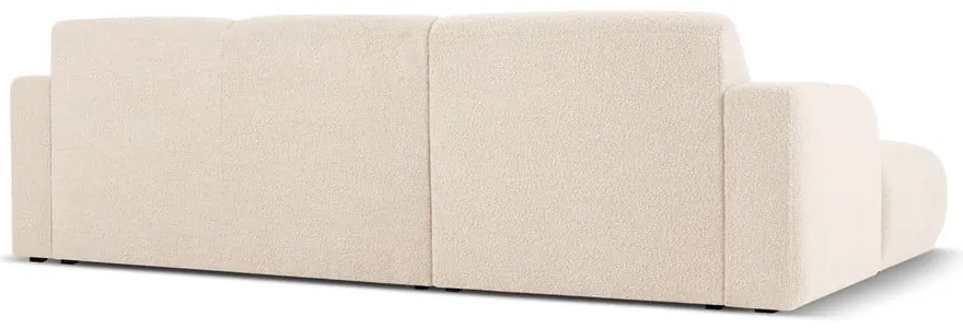 Divano angolare beige in tessuto bouclé (angolo sinistro) Molino - Micadoni Home