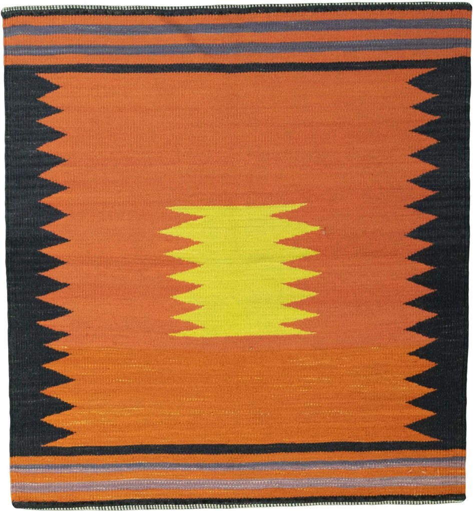 Kilim Tappeto 90x90 (Iran) Tessuto A Mano