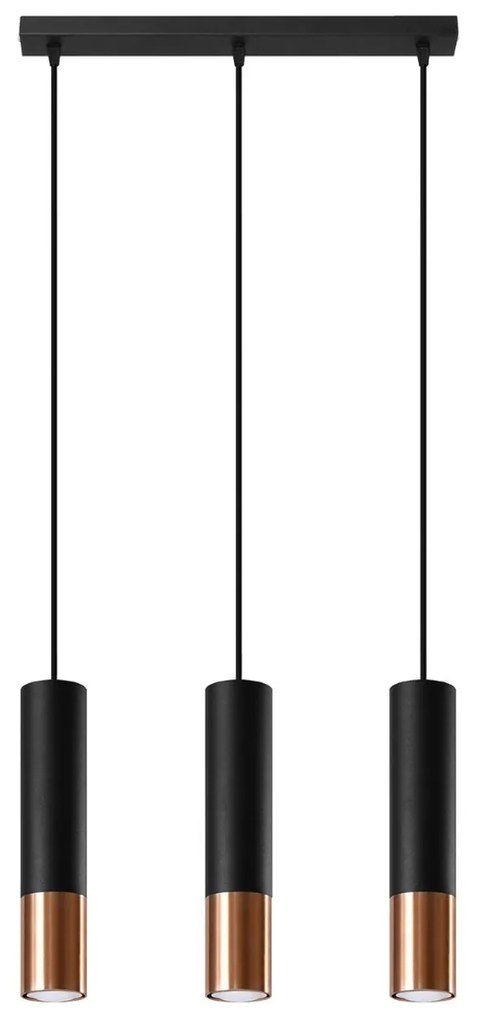 Lampada a Sospensione 3xGU10 in Acciaio LOOPEZ 3L