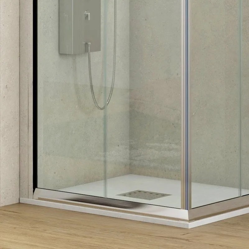 Box doccia angolo 90x90 altezza 170cm trasparente K410 - KAMALU