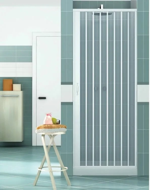 Box Doccia a soffietto in pvc 1 lati apertura laterale reversibile. realizzato su misura