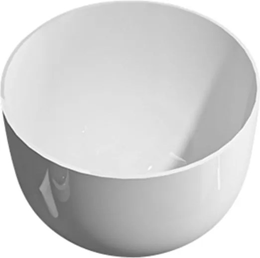 Lavabo da appoggio Hill IDRO BRIC tondo in ceramica bianco piletta non inclusa