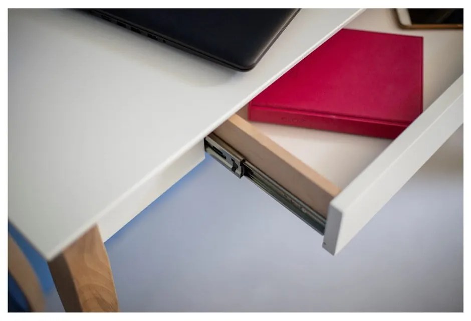 Scrivania bianca, lunghezza 65 cm Lillo - Ragaba