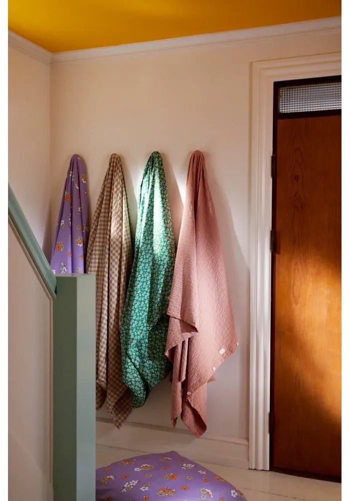 Biancheria da letto singola in cotone sateen verde 140x200 cm Pleasantly - JUNA