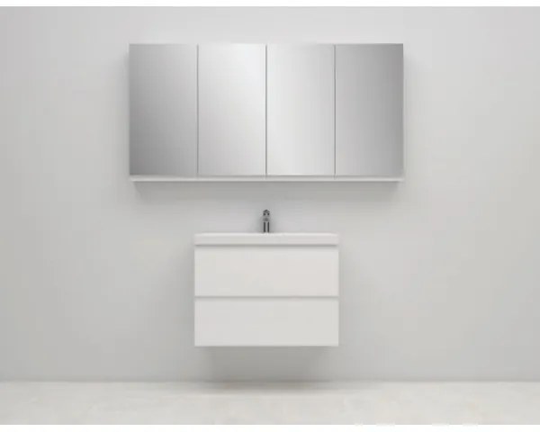 Cersanit S590-030 - Mobile bagno specchio MODUO 80x40 cm