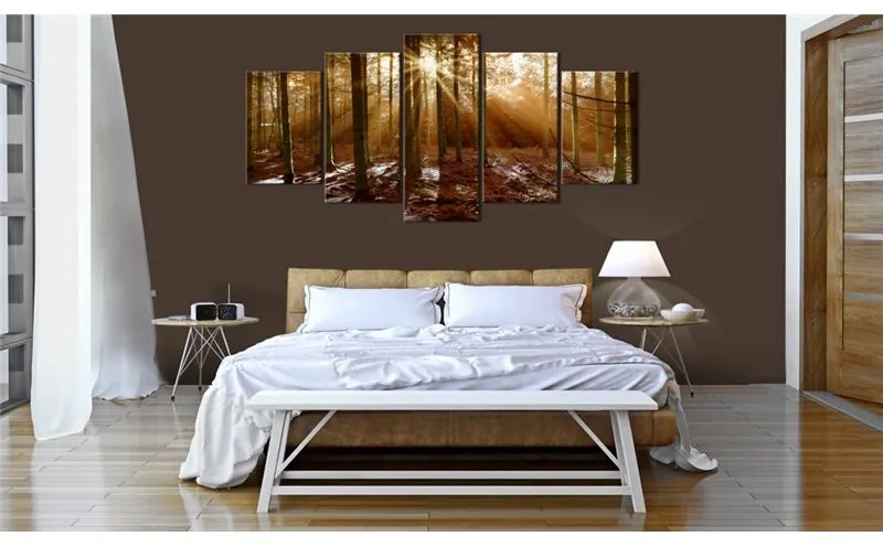 Quadro Kiss of Autumn  Colore Marrone, Dimensioni e Misure 200x100