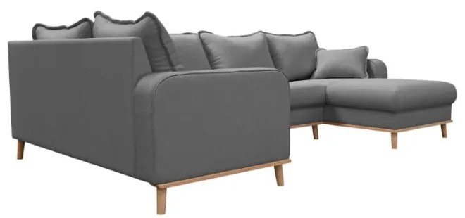 Divano angolare grigio (angolo destro) Beata - Ropez