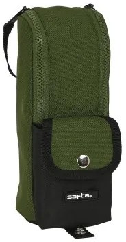 Astuccio Scuola Safta Dark forest Nero Verde 6 x 21 x 6 cm
