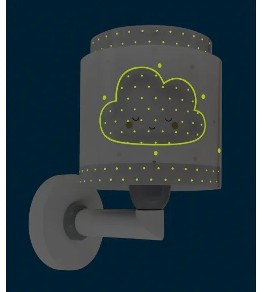 Dalber 76019E - Applique per bambini BABY DREAMS 1xE27/15W/230V grigio