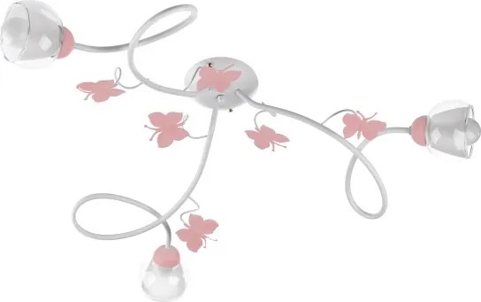 ONLI - Lampadario a plafone per bambini BUTTERFLY 3xE14/6W/230V