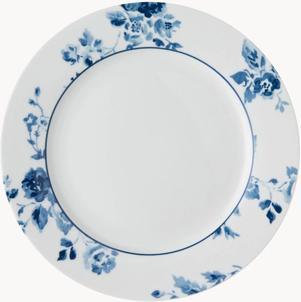Set di 4 piatti da colazione in porcellana China Rose