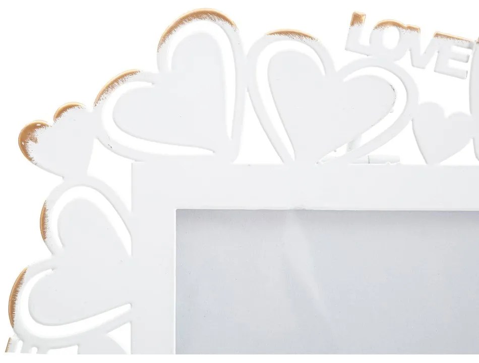 Portafoto in metallo bianco, 25 x 27,7 cm - Mauro Ferretti