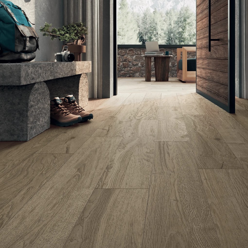 BluStyle By Cotto D'Este Rettificato 20x120 Cm "Wood Plank" Chamonix Natural