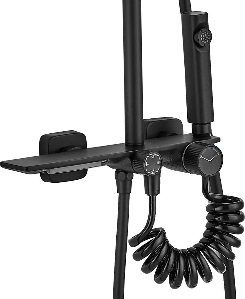 Set doccia REA HELIX Black