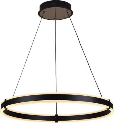 Brilagi-LED Lampada a sospensione dimmerabile su cavo CIRCLE LED/85W/230V 3000-6500K nero + telecomando