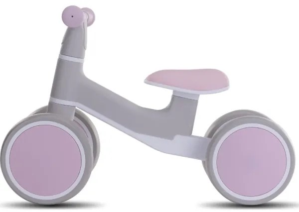 Bici a spinta KVADROLET grigio/rosa