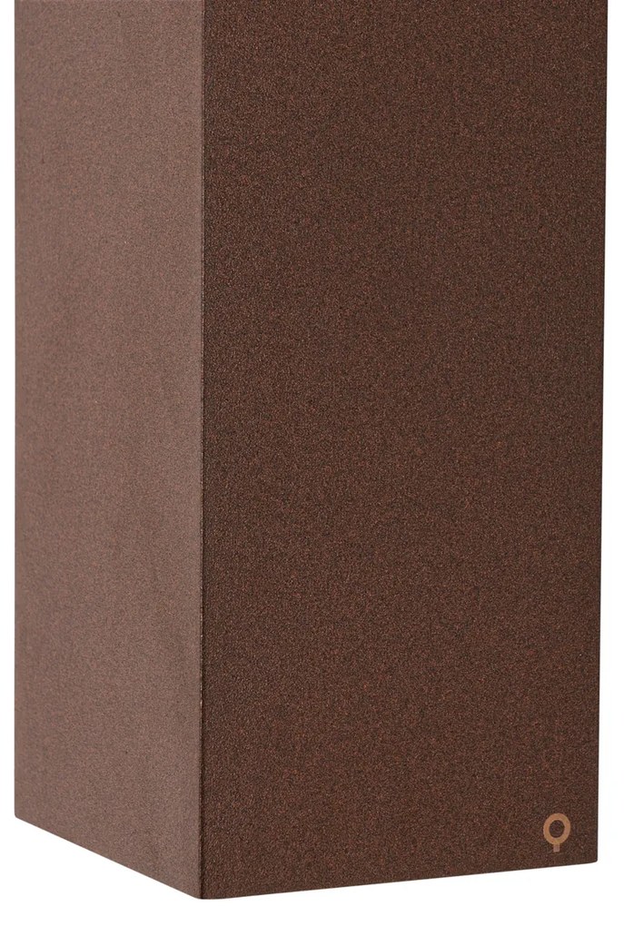 Applique da parete industriale ruggine marrone 2 luci AR70 IP54 - Baleno
